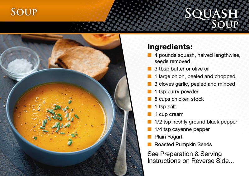 Sample Of Recipe Postcard Marketing Ideas