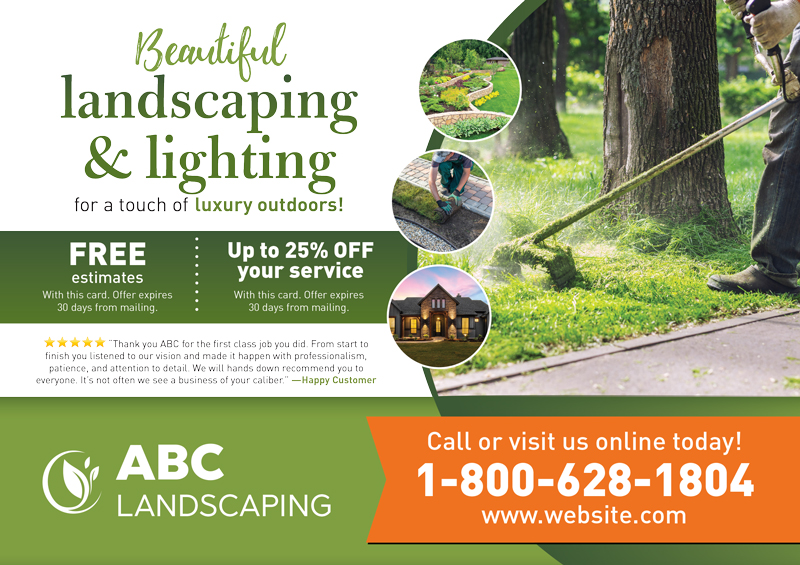 Summer Landscaping Postcard