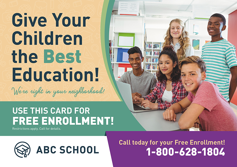 University Marketing Post Card Idea