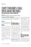 3 Ways To Maximize A Small Dental Marketing Budget (That Have Nothing To Do With Marketing)