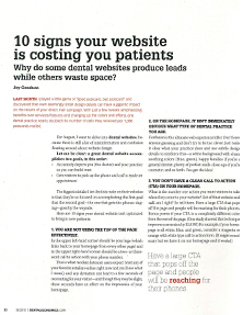 10 signs your website is costing you patients