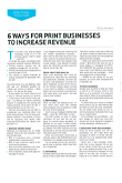 6 Ways For Print Businesses To Increase Revenue