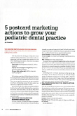 5 postcard marketing actions to grow your pediatric dental practice