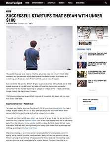 Successful Startups that Began with Under $100
