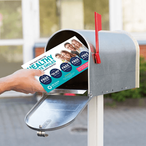 Postcard Mailer Being Delivered