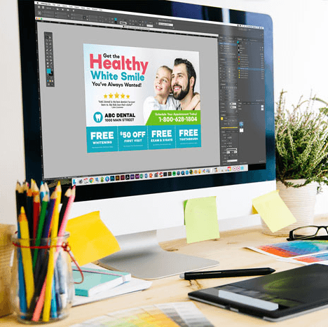 Postcard Being Designed