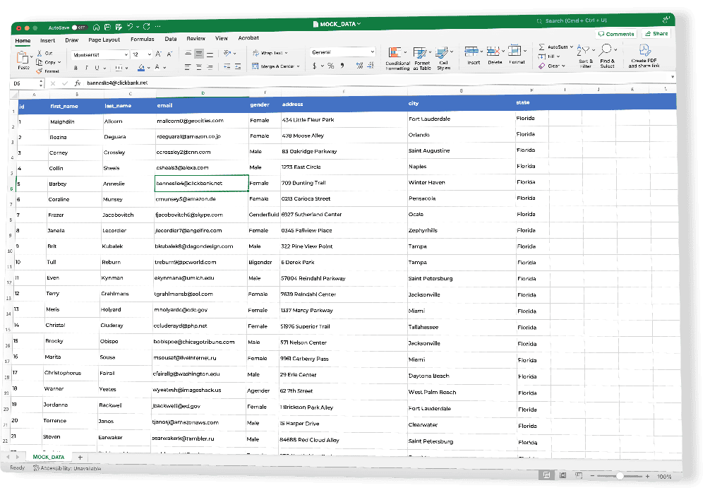 hyper-targeted mailing list example