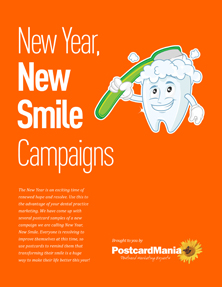 New Year, New Smile Postcard Marketing Campaigns